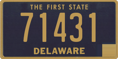 DE license plate 71431