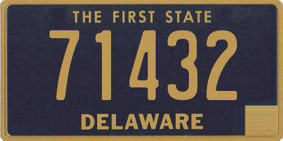 DE license plate 71432