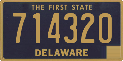 DE license plate 714320