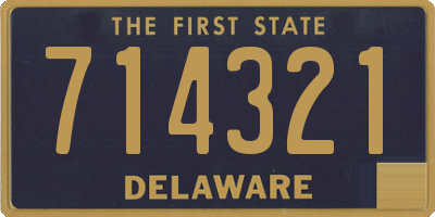 DE license plate 714321