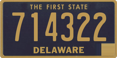 DE license plate 714322