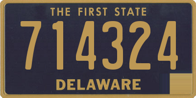 DE license plate 714324