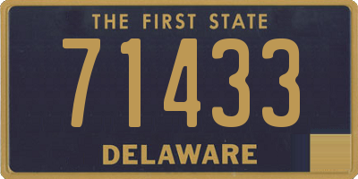 DE license plate 71433