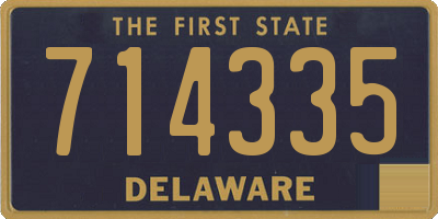 DE license plate 714335