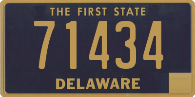 DE license plate 71434