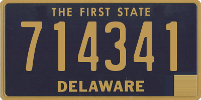 DE license plate 714341