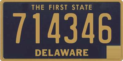 DE license plate 714346