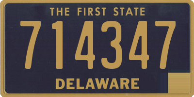DE license plate 714347