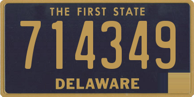 DE license plate 714349