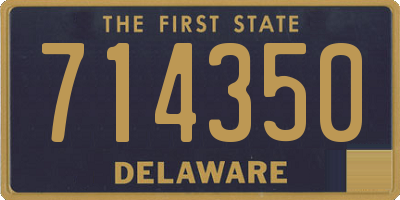 DE license plate 714350