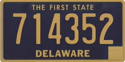 DE license plate 714352