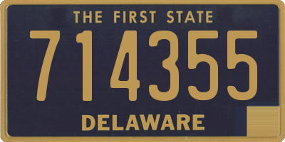 DE license plate 714355