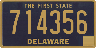 DE license plate 714356