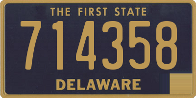 DE license plate 714358
