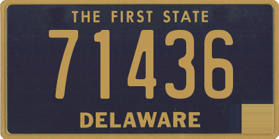 DE license plate 71436