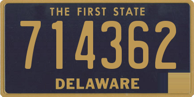 DE license plate 714362