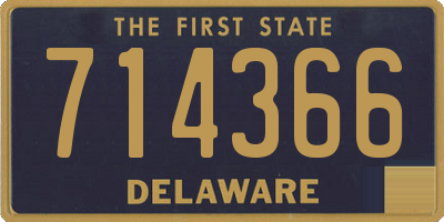 DE license plate 714366