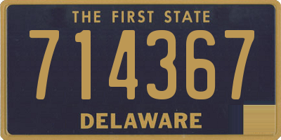 DE license plate 714367