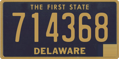 DE license plate 714368