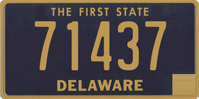 DE license plate 71437