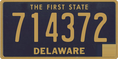 DE license plate 714372