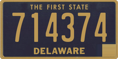 DE license plate 714374