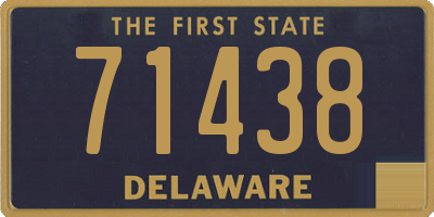 DE license plate 71438