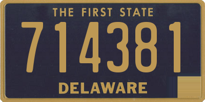 DE license plate 714381