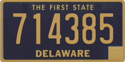 DE license plate 714385