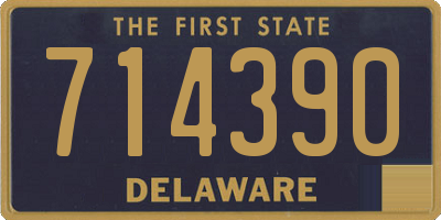DE license plate 714390