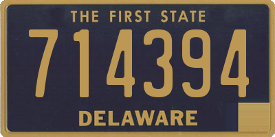 DE license plate 714394