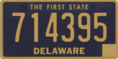 DE license plate 714395