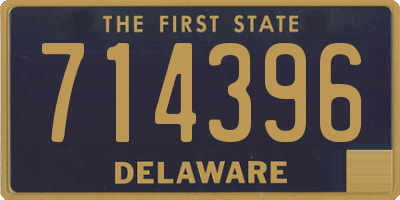 DE license plate 714396