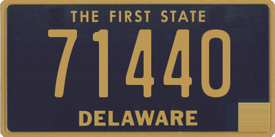 DE license plate 71440