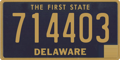 DE license plate 714403
