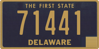 DE license plate 71441