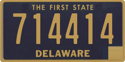 DE license plate 714414