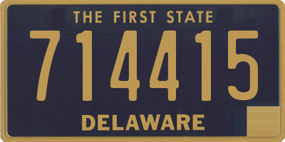 DE license plate 714415