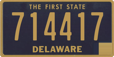 DE license plate 714417