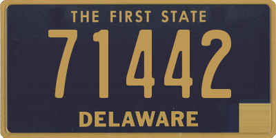 DE license plate 71442