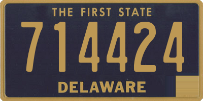 DE license plate 714424