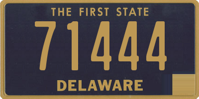 DE license plate 71444