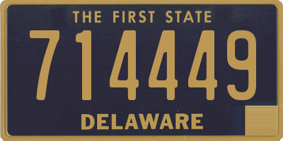 DE license plate 714449