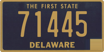 DE license plate 71445