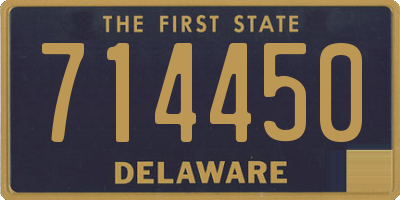 DE license plate 714450