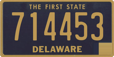 DE license plate 714453