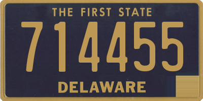 DE license plate 714455