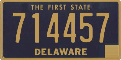 DE license plate 714457
