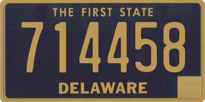 DE license plate 714458