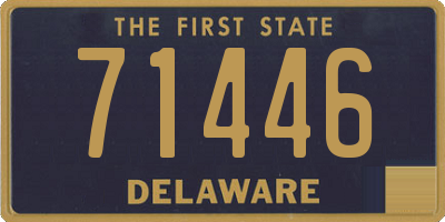 DE license plate 71446